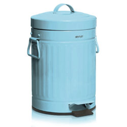 Charles Bentley Retro 3L Pedal Bin - Blue